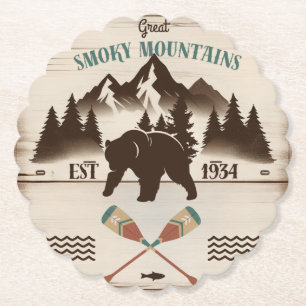 Dessous-de-verre En Papier Great Smoky Mountains, TN ours