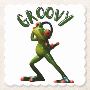 Dessous-de-verre En Papier Grenouille verte super