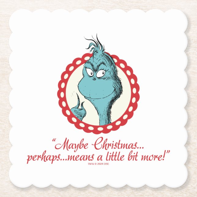 Dessous-de-verre En Papier Grille | Peut-être Noël... (Devant)