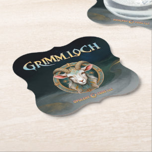 Dessous-de-verre En Papier Grimmloch Emblème de la Chèvre Jeu de rôle fantast