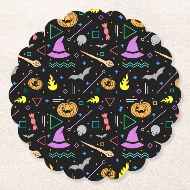 Dessous-de-verre En Papier Halloween effrayant (Devant)