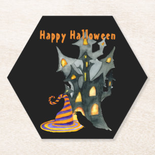 Dessous-de-verre En Papier Halloween Maison & Casquette