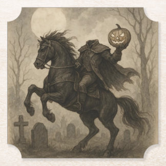 Dessous-de-verre En Papier Halloween vintage/gothique sans tête/automne