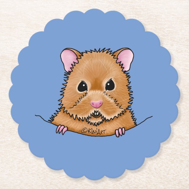 Dessous-de-verre En Papier Hamster KiniArt (Devant)