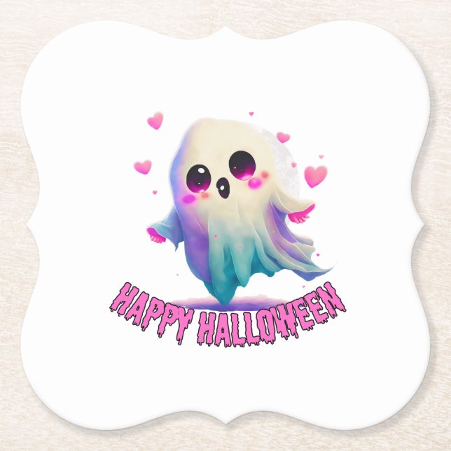 Dessous-de-verre En Papier Happy Halloween 06.b (Devant)