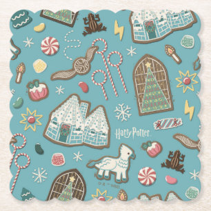 Dessous-de-verre En Papier HARRY POTTER™ HOGWARTS™ Motif de cookies de Noël
