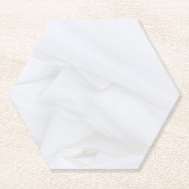 Dessous-de-verre En Papier Hexagon en pierre de marbre (Devant)