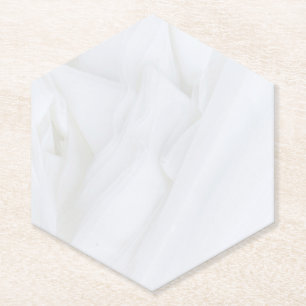 Dessous-de-verre En Papier Hexagon en pierre de marbre pointé en haut