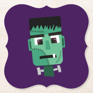 Dessous-de-verre En Papier Illustration du monstre de Frankenstein