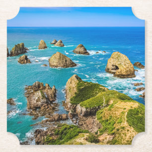 Dessous-de-verre En Papier îlots Nugget Point, Nouvelle-Zélande