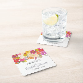 Dessous-de-verre En Papier Jardin Floral Mariage Été   