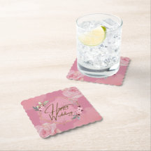 Joyeux Dessous de verre Mariage