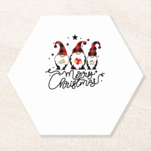 Dessous-de-verre En Papier joyeux gnomes de noël