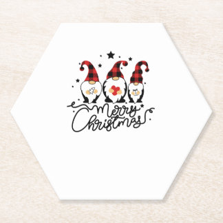 Dessous-de-verre En Papier joyeux gnomes de noël