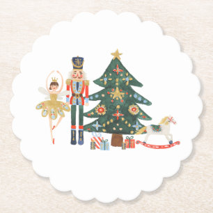 Dessous-de-verre En Papier Joyeux Noël Nutcracker Ballet