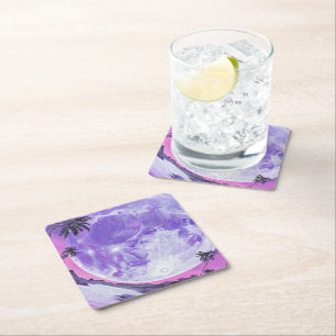 Dessous-de-verre En Papier "La Lune impossible"-