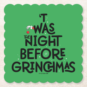 Dessous-de-verre En Papier La Nuit avant Grinchmas