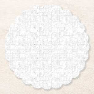 Dessous-de-verre En Papier Langue Design Trente-quatre