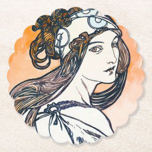 Dessous-de-verre En Papier L'Aquarelle de l'Art Nouveau
