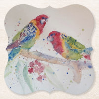 L'art de l'aquarelle Red Rosella Parrot