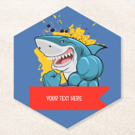 DESSOUS-DE-VERRE EN PAPIER LE REQUIN 