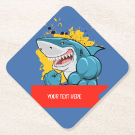 DESSOUS-DE-VERRE EN PAPIER LE REQUIN 