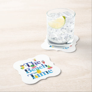 Dessous-de-verre En Papier Le Temps De La Plage