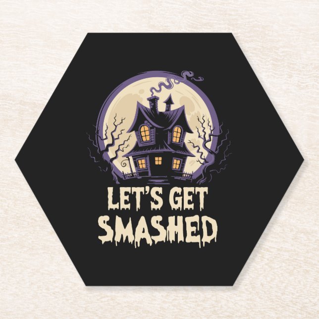Dessous-de-verre En Papier Let's Smashed Halloween (Devant)