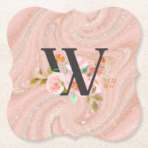 Dessous-de-verre En Papier Lettre W