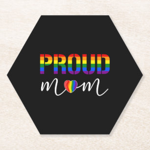 Dessous-de-verre En Papier Lgbt Fierté Maman Fière