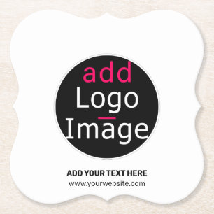 Dessous-de-verre En Papier Logo personnalisable professionnel tendance