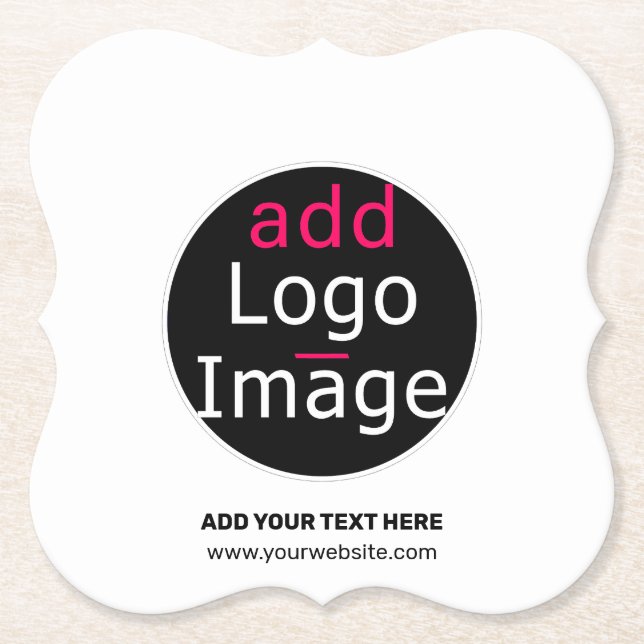Dessous-de-verre En Papier Logo personnalisable professionnel tendance (Devant)