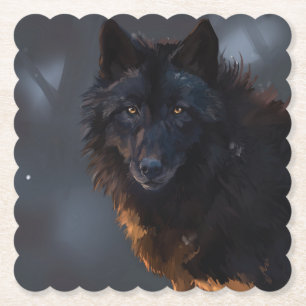 Dessous-de-verre En Papier Loup noir