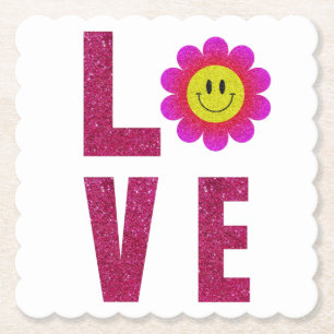 Dessous-de-verre En Papier Love Sunflower