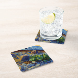 Dessous-de-verre En Papier Lumière du soir sur la côte de Vormsi