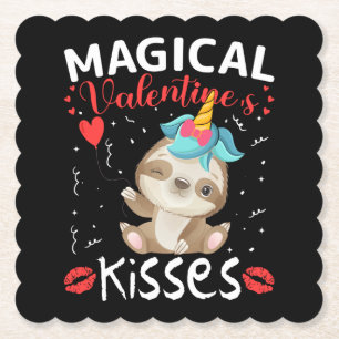Dessous-de-verre En Papier Magical Valentine's Kisses