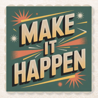 Dessous-de-verre En Papier Make It Happen