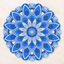 Mandala en bleu