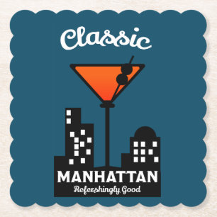 Dessous-de-verre En Papier Manhattan Cocktail Wall Art