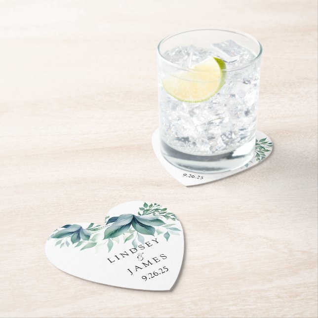 Dessous-de-verre En Papier Mariage (En situation)