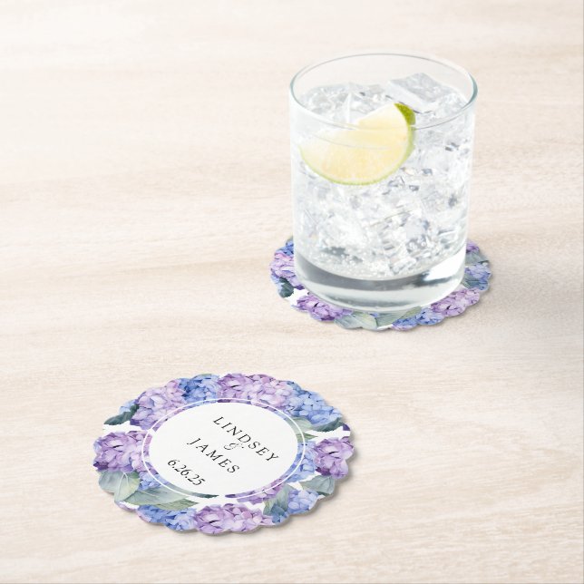 Dessous-de-verre En Papier Mariage (En situation)
