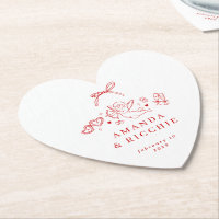 Mariage Cupidon Chérubin Dessiné à la Main