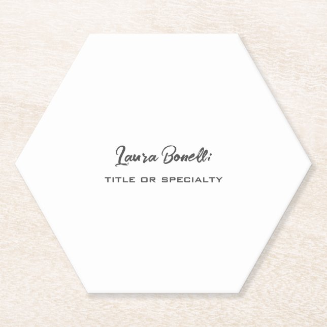 Dessous-de-verre En Papier Mini-professionnel moderne (Devant)