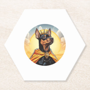 Dessous-de-verre En Papier Miniature Pinscher Chien King