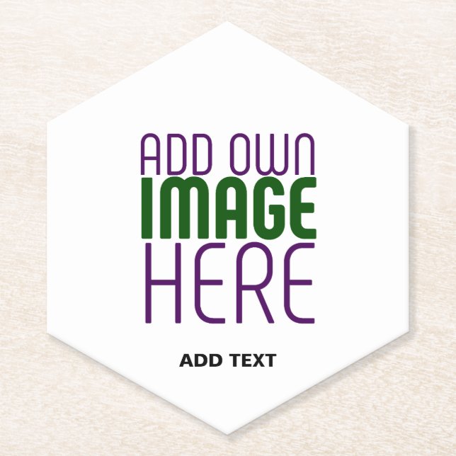 DESSOUS-DE-VERRE EN PAPIER MODÈLE DE TEXTE D'IMAGE BLANCHE SIMPLE MODERNE (Devant)