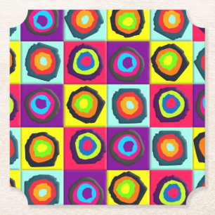 Dessous-de-verre En Papier motif de cercles