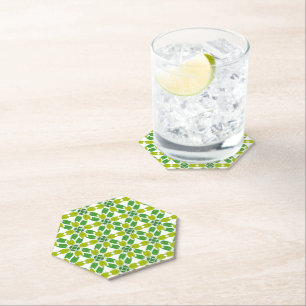 Dessous-de-verre En Papier Motif de feuille, motif de feuilles, feuilles vert