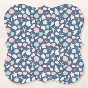 Dessous-de-verre En Papier motif des coquillages
