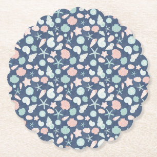 Dessous-de-verre En Papier motif des coquillages
