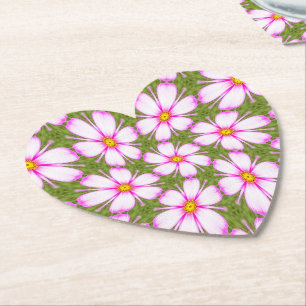 Dessous-de-verre En Papier Motif Fleurs Cosmos